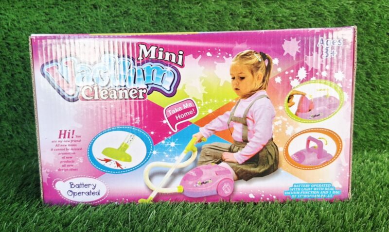 جاروبرقی اسباب بازی باطری خور مدل صدا دار و آموزشی (تجربه نظافت واقعی) - Image 3