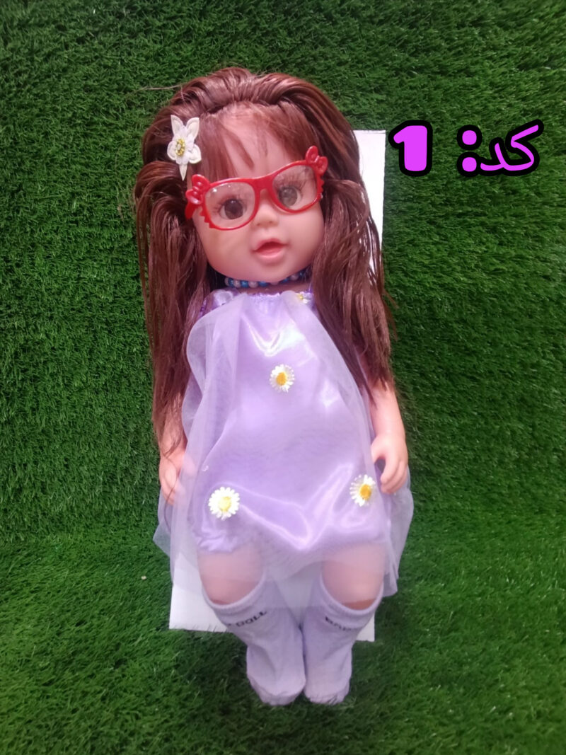 عروسک سیلیکونی آواز خوان زیبا با لباس و اکسسوری.