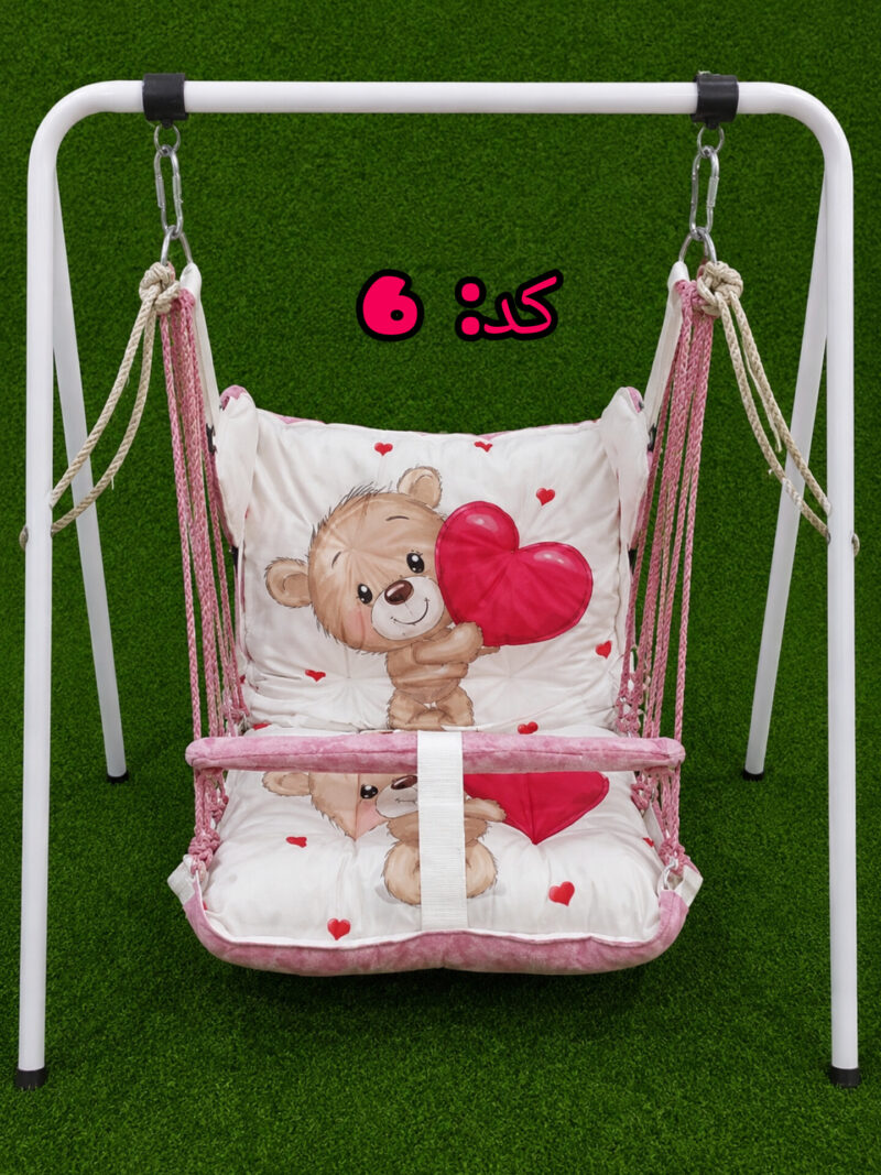 تاپ ریلکسی کودک ۱۲ طنابه؛ ننو آرامش‌بخش با پارچه مخمل - Image 6