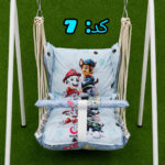 تاپ ریلکسی کودک ۱۲ طنابه؛ ننو آرامش‌بخش با پارچه مخمل