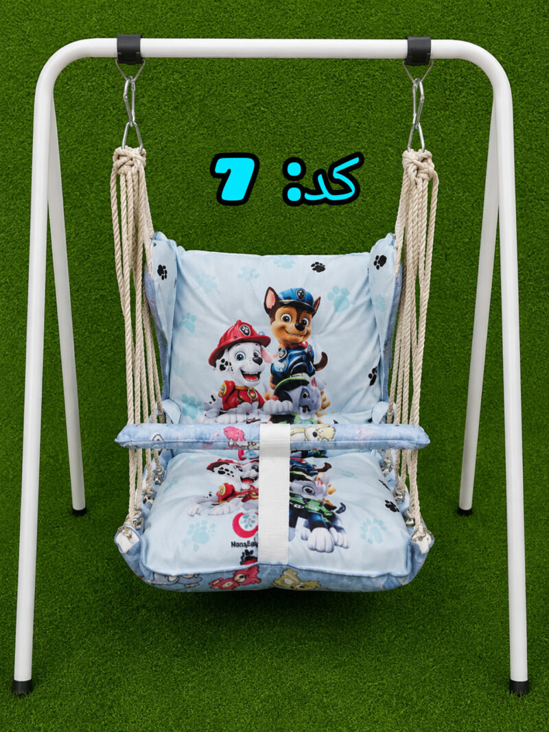 تاپ ریلکسی کودک ۱۲ طنابه؛ ننو آرامش‌بخش با پارچه مخمل - Image 5